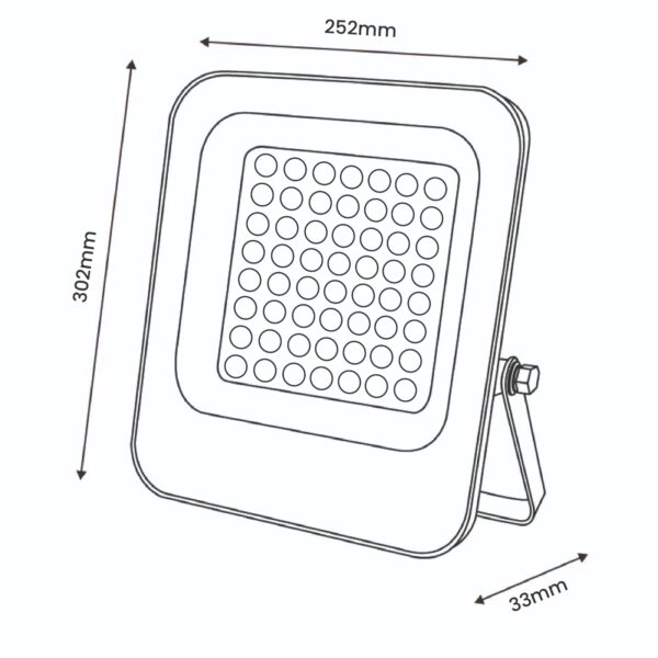 Projecteur LED Napoli Plus 150W 3000K - Ledme - LM6815 – Image 2