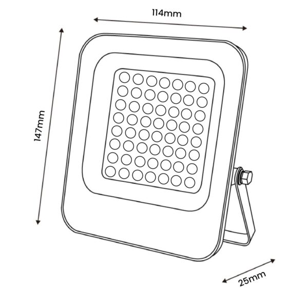 Projecteur Led Napoli Plus 20W 4000K - Ledme - LM6802 – Image 2