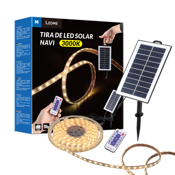 Pack Tira de Led Solaire Smd2835 300L 3000K - 5 Métros - Ledme - LM2424