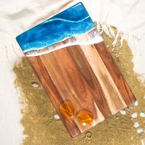 Planches à pain en acacia  -  Ocean Vibes  - LYNN & LIANA
