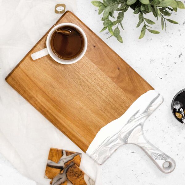 Grandes planches de fromages d'acacia  -  Marble  - LYNN & LIANA