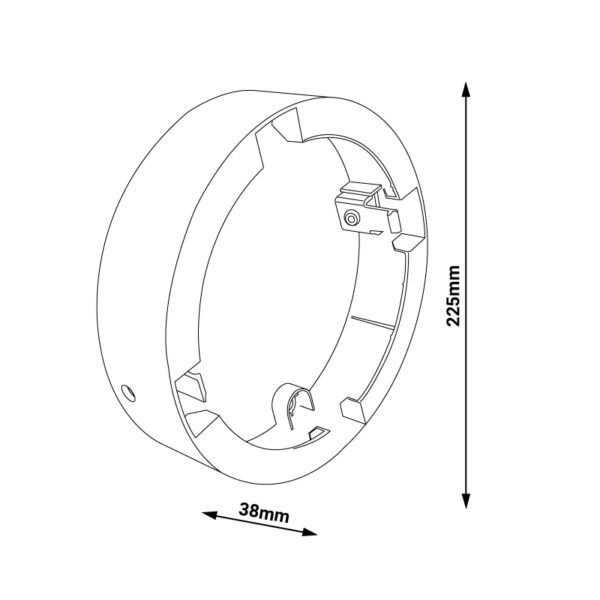 Anneau de surface pour Downlight Led Advance 24W - Ledme - LM0054 – Image 2