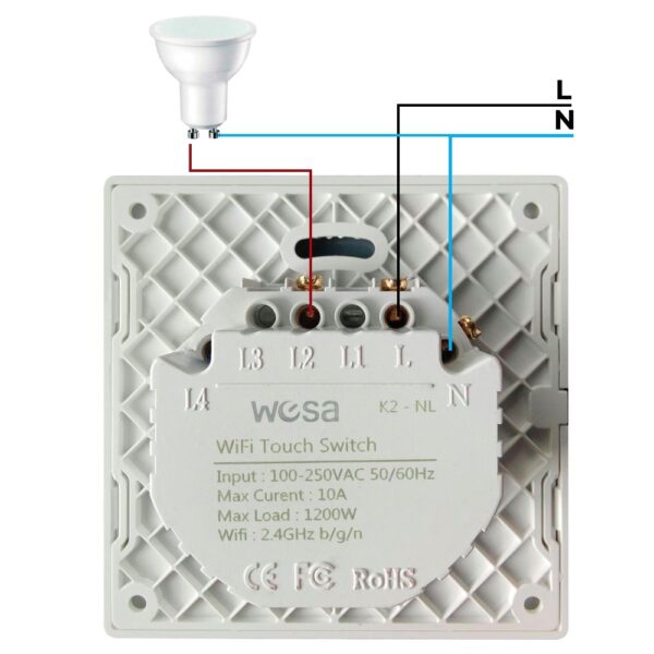 Variateur tactile simple - DSC Noir - Ledme - FCM-36-B – Image 2