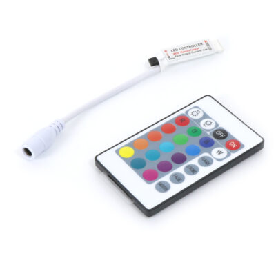 Mini contrôleur pour bandes LED RGB avec télécommande IR - Ledme - LM2184