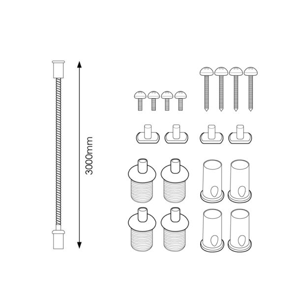 Supports pour panneaux LED 3M - Ledme - LM9031 – Image 2