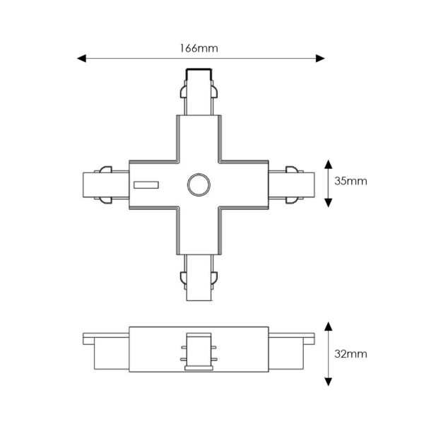 Connecteur type X pour rail triphasé - Ledme - LM3215 – Image 2