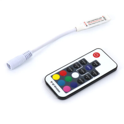 Mini contrôleur pour bandes LED RGB avec télécommande RF - Ledme - LM2185