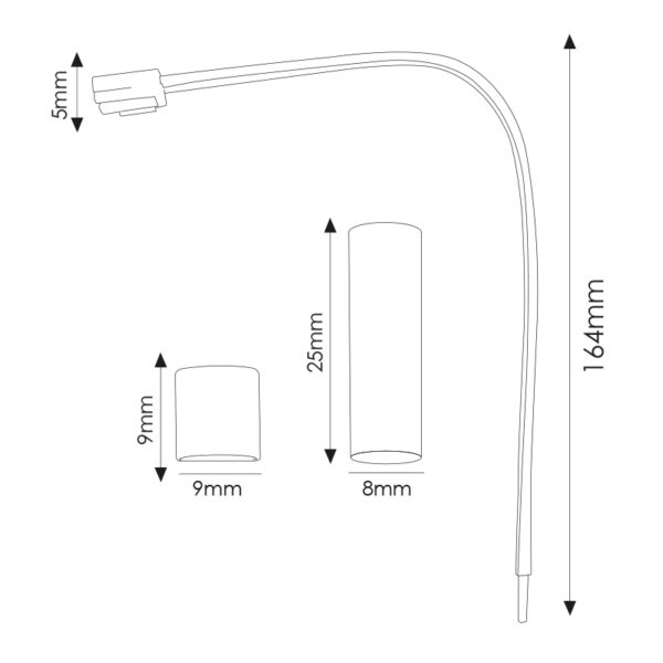 Câble Adaptateur Pour Tira Led 220Vac Demi - Ledme - LM2625 – Image 2