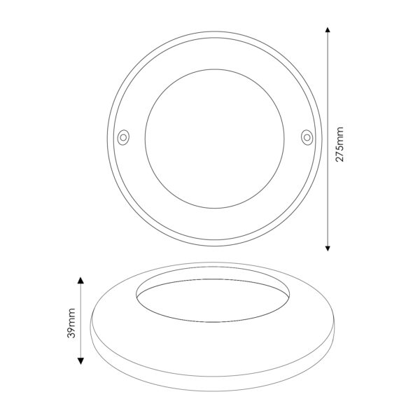 Cadre en surface chromé pour ampoule de piscine PAR56 Next Series - Ledme - LM6416 – Image 2