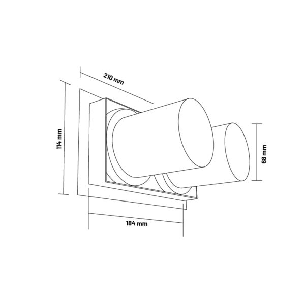 Foco Tube LED orientable 24W 4000K - Ledme - GA4188 – Image 2