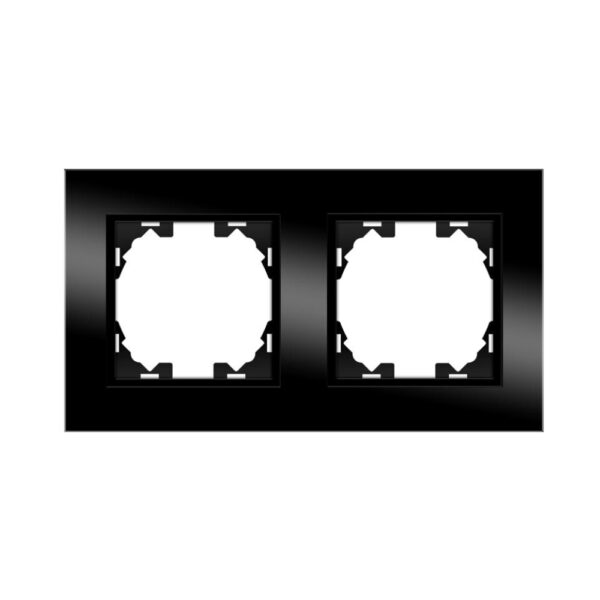 Cadre en verre pour 2 modules - FB Noir - Ledme - FB-49-B – Image 5