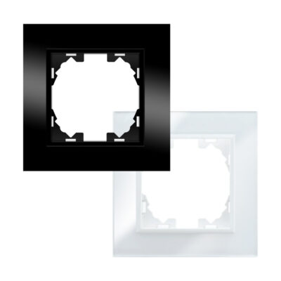 Cadre en verre pour 1 module - FB Blanc - Ledme - FB-48-W
