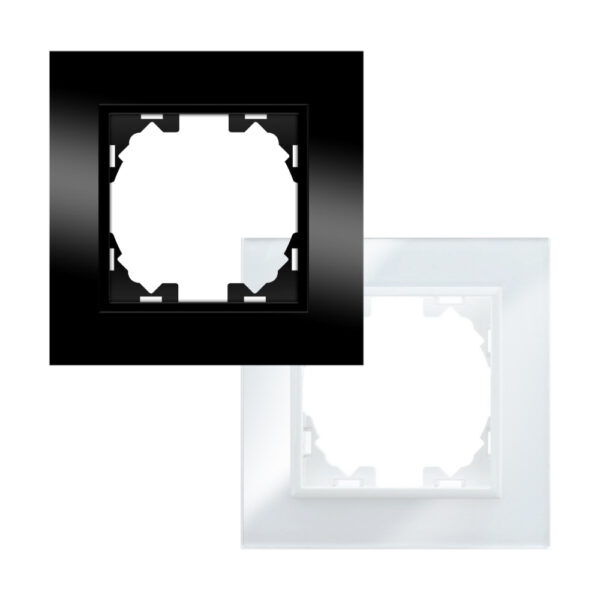 Cadre en verre pour 1 module - FB Blanc - Ledme - FB-48-W