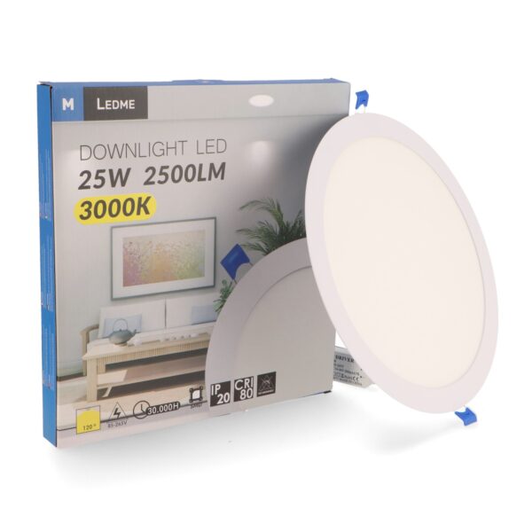 Panneau LED Circulaire Série Slim 25W 3000K - Ledme - LM5215 – Image 3