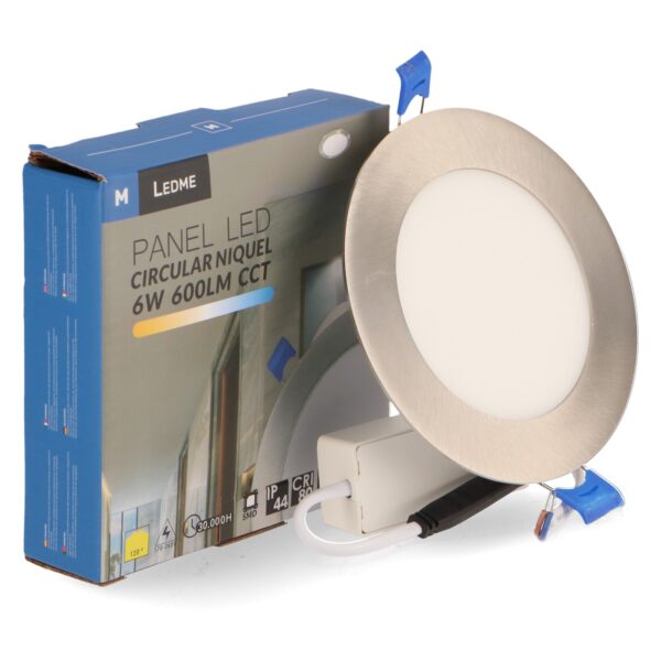 Panneau Led Circulaire Nickel 6W CCT - Ledme - LM5501 – Image 3