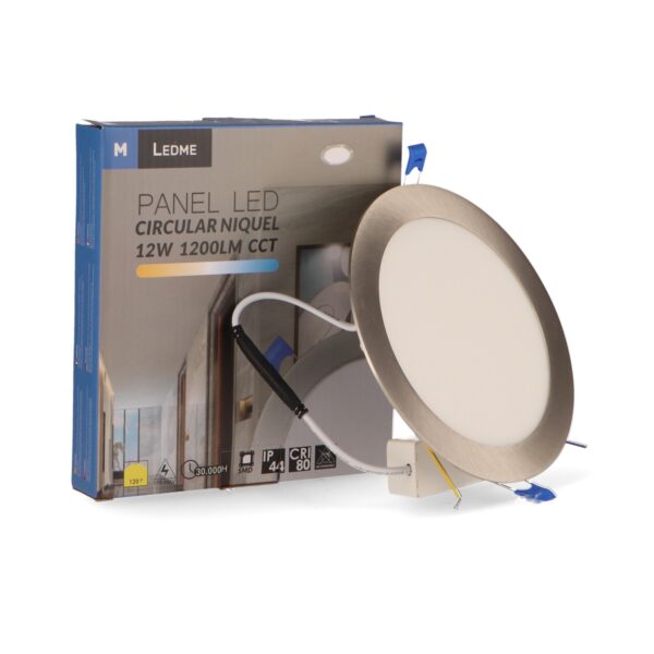 Panneau Led Circulaire Nickel 12W CCT - Ledme - LM5507 – Image 3