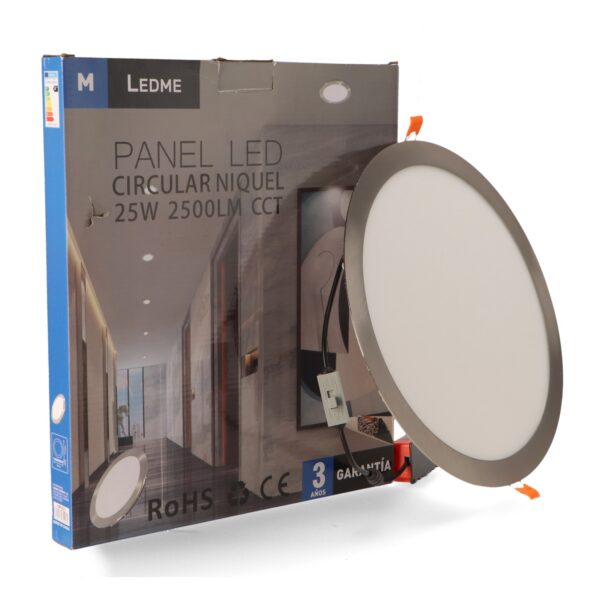 Panneau LED Circulaire Nickel 25W CCT - Ledme - LM5523 – Image 3