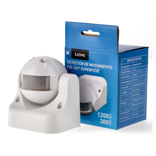 Détecteur de mouvement PIR de surface 180º - Ledme - LM9013 – Image 3