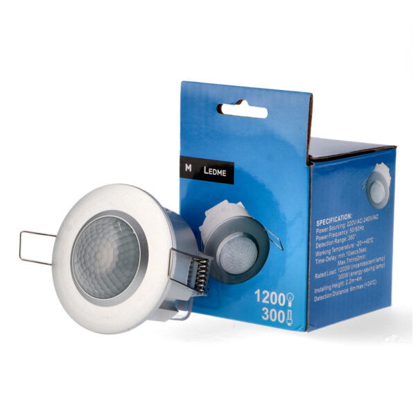 Détecteur de mouvement PIR encastrable 360º Argent - Ledme - LM9017 – Image 3