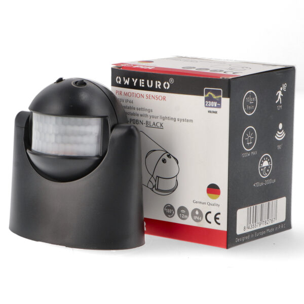 Détecteur de mouvement PIR 180º Surface noire - Ledme - LM8276 – Image 3
