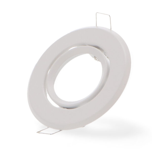 Bague inclinable ronde blanche Série Eco pour GU10/MR16 - Ledme - LM4318