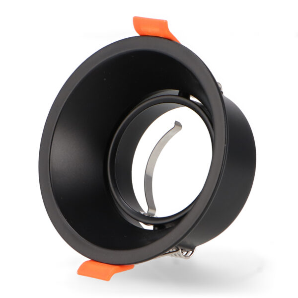 Anneau inclinable rond noir série Evo pour Gu10/mr16 - Ledme - LM4326
