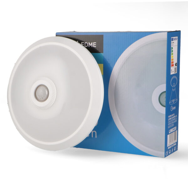 Plafonnier LED avec Détecteur de Mouvement 15W Halls 6000K - Ledme - LM8219 – Image 3