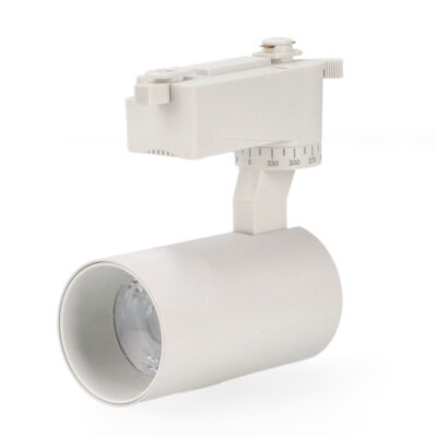 Luminaire sur rail LED Bern Blanc 12W Monophasé 3000K - Ledme - LM3107