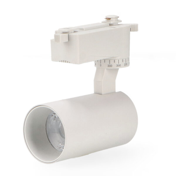 Luminaire sur rail LED Bern Blanc 12W Monophasé 6000K - Ledme - LM3105