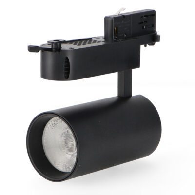 Spot Led sur Rail Noir Turin 30W Triphasé 6000K - Ledme - LM3147