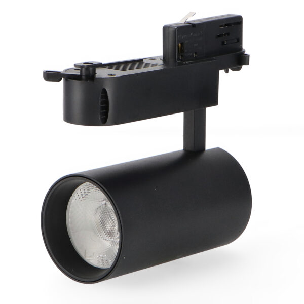 Spot Led sur Rail Noir Turin 30W Triphasé 6000K - Ledme - LM3147