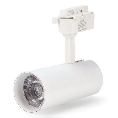 Spot LED sur rail Blanc Aras 30W Monophasé CCT CCT - Ledme - LM3161