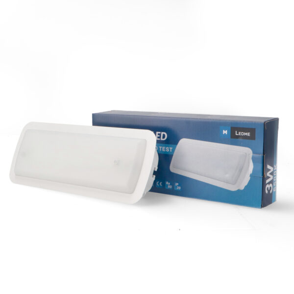 Emergencia LED 3W Zovy Autotest 280Lm 6000K - Ledme - LM1081 – Image 3