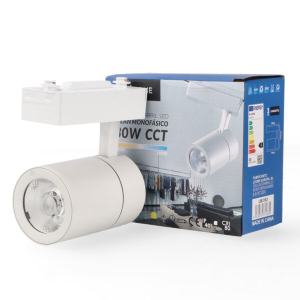 Luminaire sur rail LED Clean 30W Monophasé CCT CCT - Ledme - LM3163 – Image 3