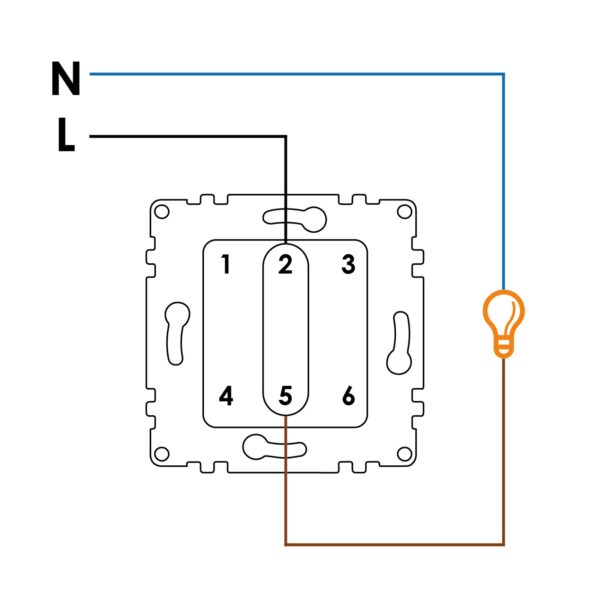 Interrupteur à bouton-poussoir simple - PJ Noir - Ledme - PJ-28-B – Image 2