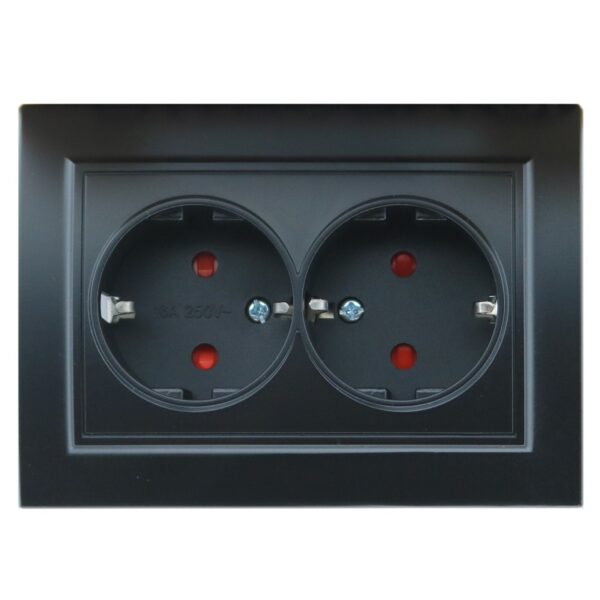 Prise Schuko Double - EP Noir - Ledme - EP-15-B – Image 5