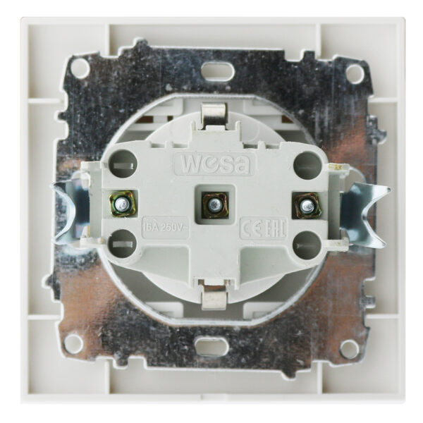 Prise de type Schuko avec couvercle - EP Blanc - Ledme - EP-18-W – Image 3