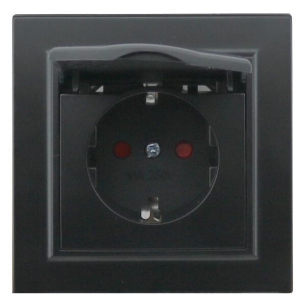Prise de type Schuko avec couvercle - EP Blanc - Ledme - EP-18-W – Image 5