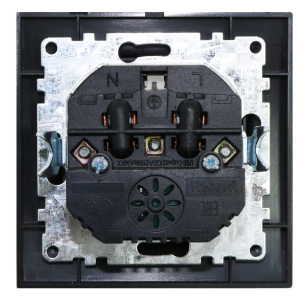 Prise Encastrable Type F Schuko Avec Double USB - EP Noir - Ledme - EP-19-B – Image 3