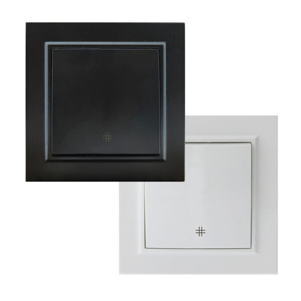 Interrupteur croisé simple encastré - EP Noir - Ledme - EP-26-B
