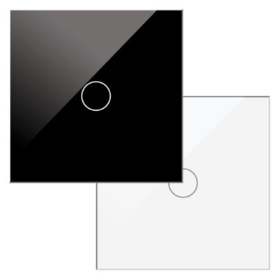 Interrupteur Tactile Simple - DSC Noir - Ledme - FCM-01-B