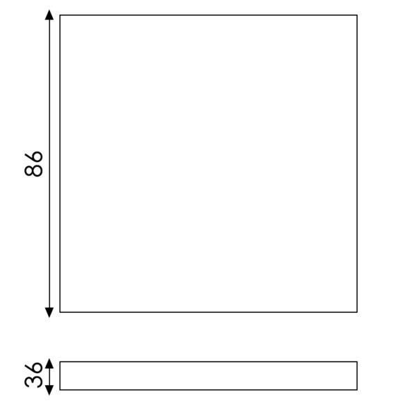 Interrupteur tactile à double commutation - DSC Blanc - Ledme - FCM-05-W – Image 3