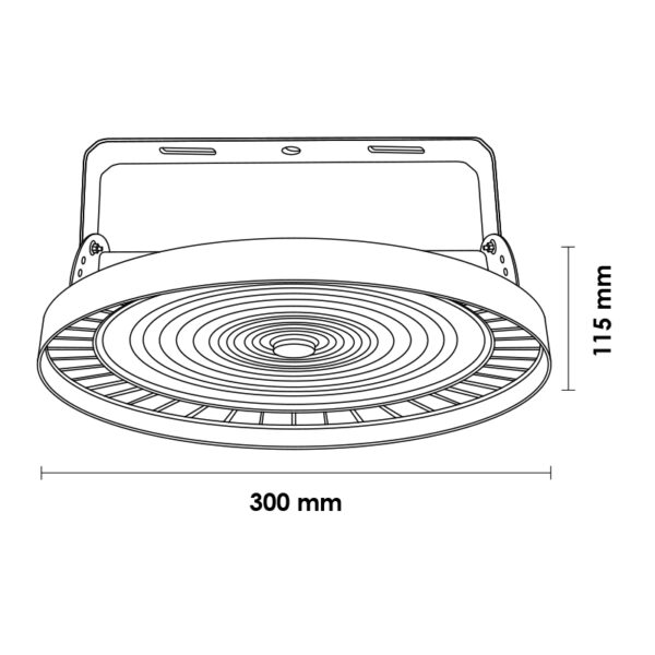 Campana OVNI LED Inspire 150W 1-10V 4500K - Ledme - GA6736 – Image 2