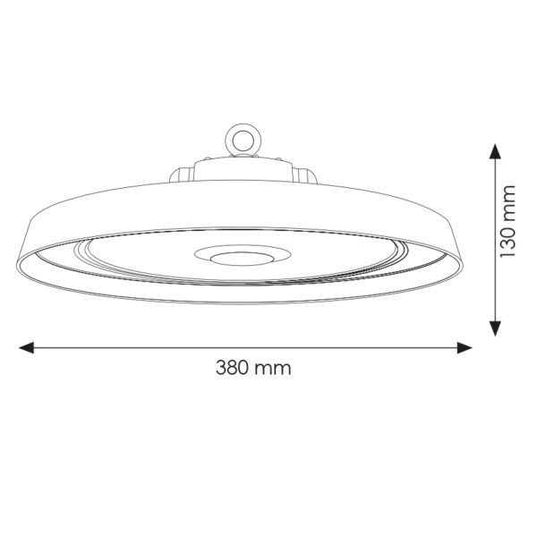 Baie LED UFO Série A 200W Dali 2.0 4000K - Ledme - GA6788 – Image 2