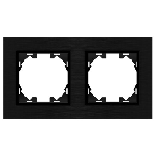 Cadre en aluminium pour 2 modules - FL Noir - Ledme - FL-49-B – Image 4