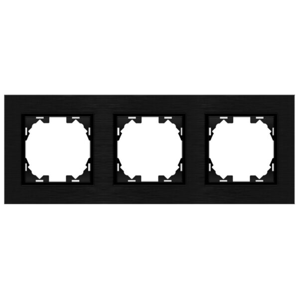 Cadre en aluminium pour 3 modules - FL Noir - Ledme - FL-50-B – Image 5