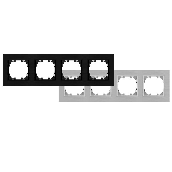 Cadre en aluminium pour 4 modules - FL Gris - Ledme - FL-51-G