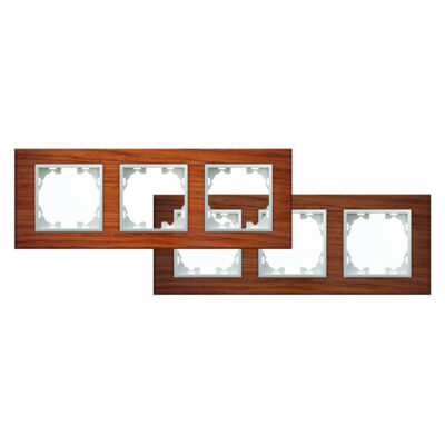 Structure en bois naturel pour 3 Modules - FM Noyer - Ledme - FM-50-Br