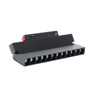 Spot LED Aotrom 12W pour rail magnétique Noir 48V Série 20mm - DSC 3000K - Ledme - LM3481