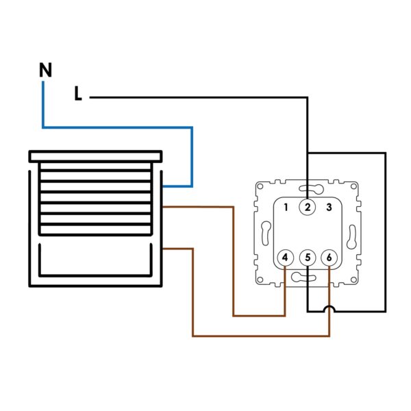 Bouton double pour stores automatiques - PJ Blanco - Ledme - PJ-27-W – Image 2